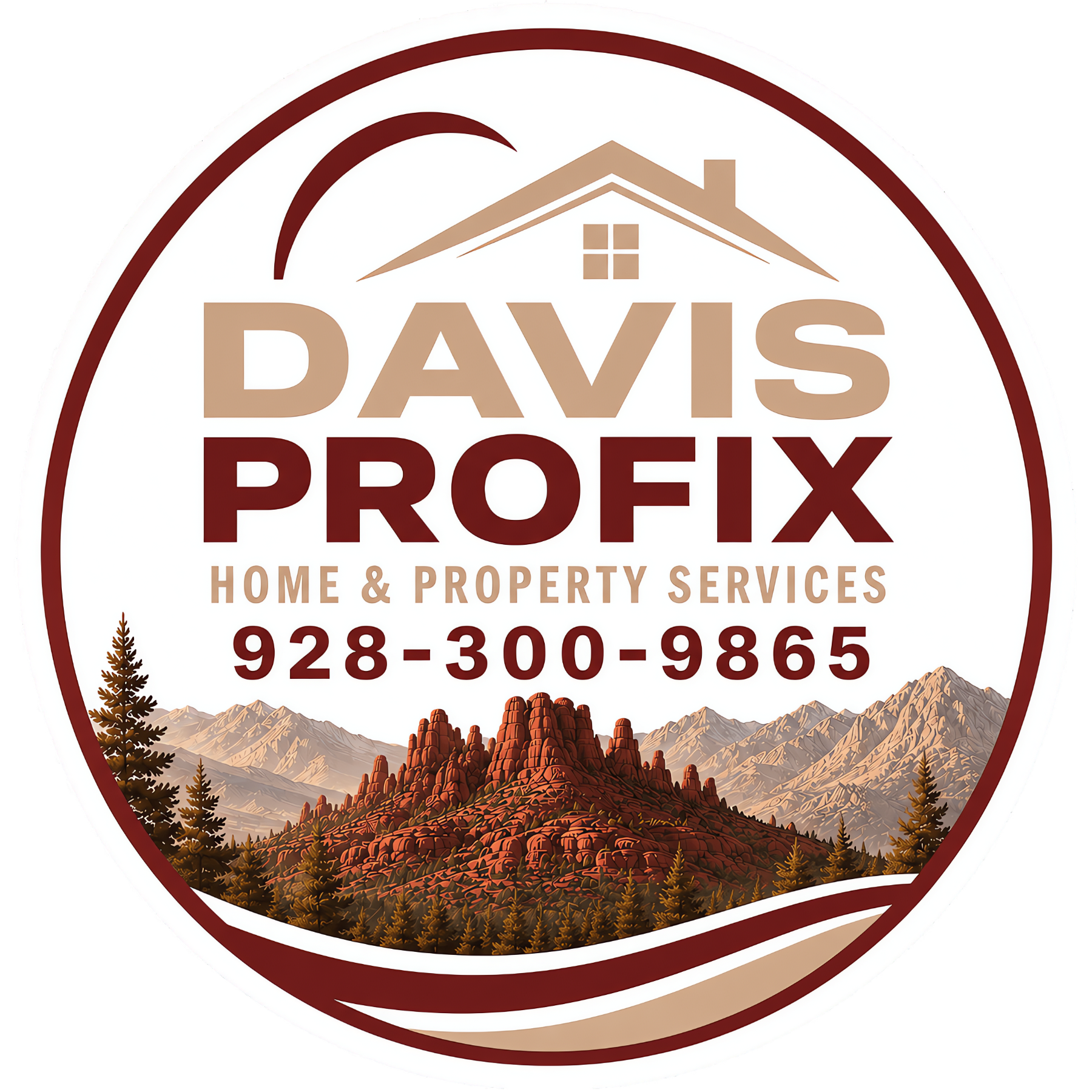 Davis ProFix circular Sedona logo