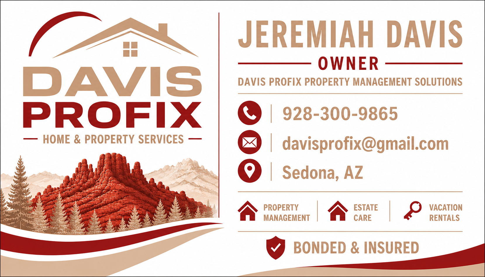 Davis ProFix premium property services brand artwork